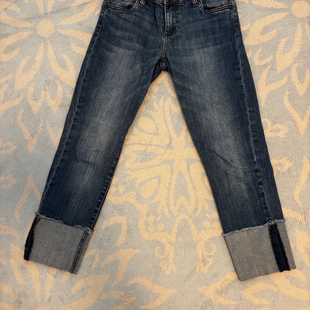 Kut from the Kloth Blue Ankle Cuffed Jeans